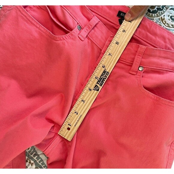 Eileen Fisher Jeans Women's Size 6 Salmon Organic Cotton 5-Pocket Pants - Picture 8 of 13